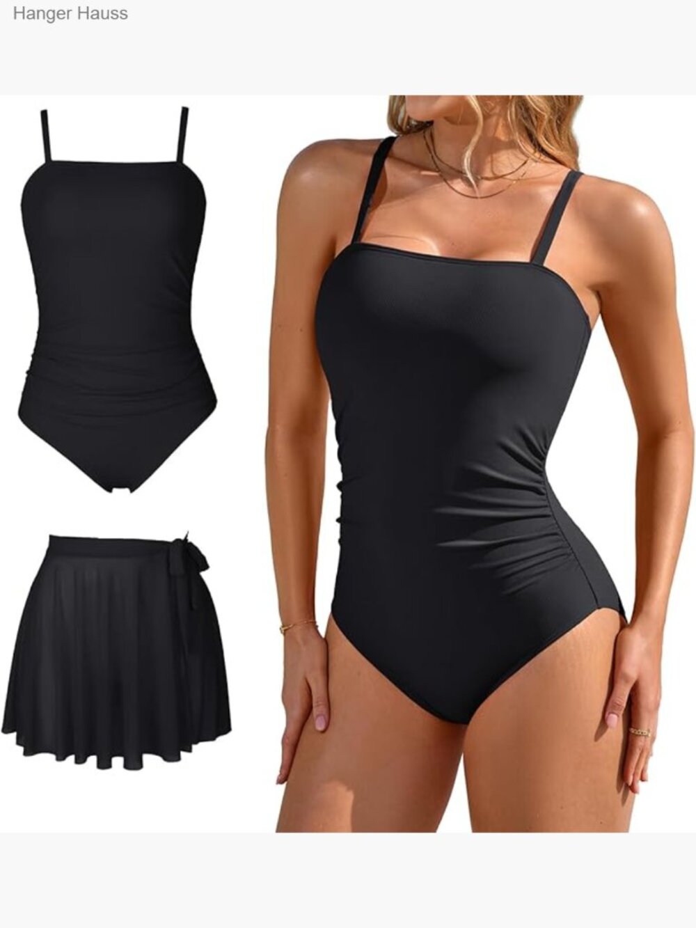 One Piece Swimsuit with Skirt Tummy Control Slimming Bathing Suits